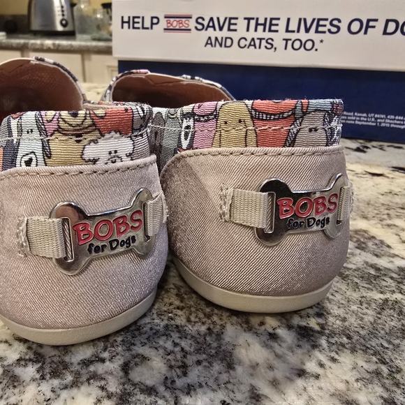 Skechers Kids' Dog Print Slip-On Shoes - Multi-Color - Picture 5 of 7